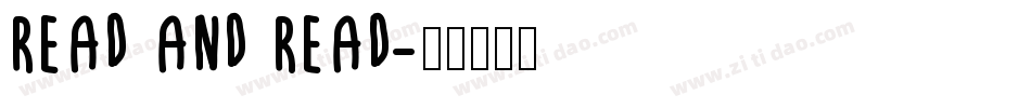 READ AND READ字体转换